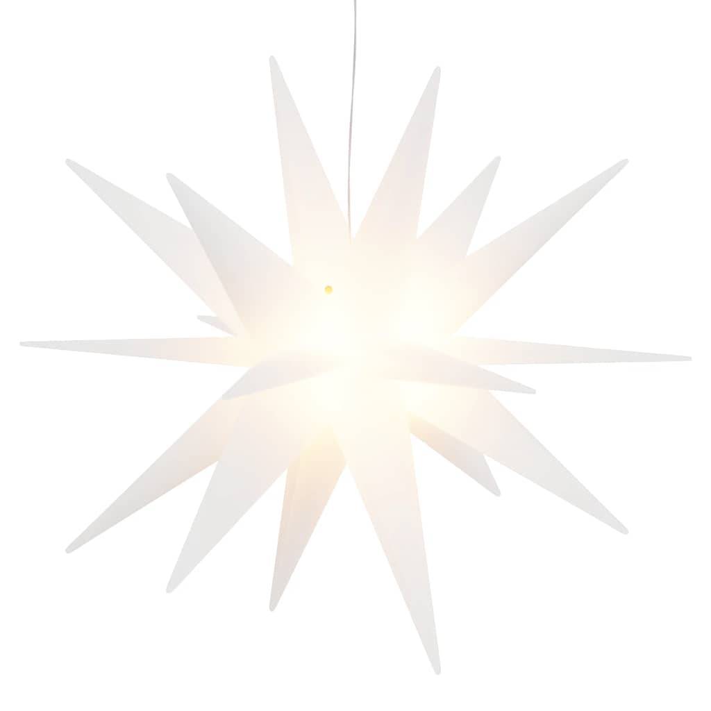 Étoile de Noël LED Pliable PP Décoration Extérieure Minuterie Blanc 57 cm – ComfortXL Outdoor Living - Image 2