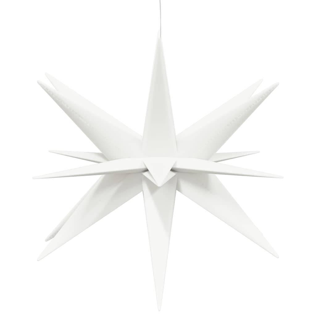 Étoile de Noël LED Pliable PP Décoration Extérieure Minuterie Blanc 57 cm – ComfortXL Outdoor Living - Image 4