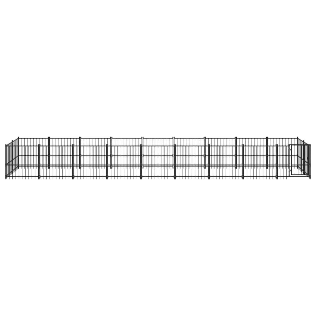 Vidaxl - Chenil d'extérieur pour chiens Acier 16,89 m² vidaXL 3124605 - Image 5