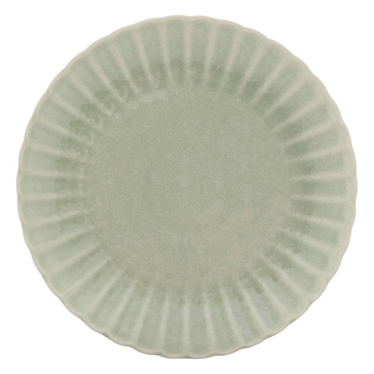 Atmosphera - Lot de 4 Assiette plate Romy ronde D.26cm vert - Atmosphera Créateur d'intérieur - Image 2