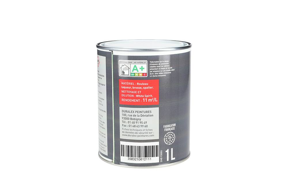Duralex - Peinture Finitions Glycero Satin DX18 intérieure / extérieure 1L - DURALEX - 106100211 - Image 2
