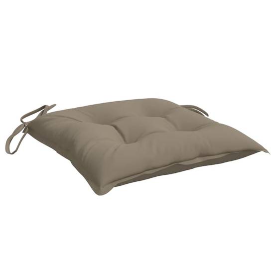 Lot de 6 Coussins d'extérieur - Coussins de chaise - Coussins de Siège pour intérieur et extérieur taupe 40x40x7 cm tissu oxford - Image 5