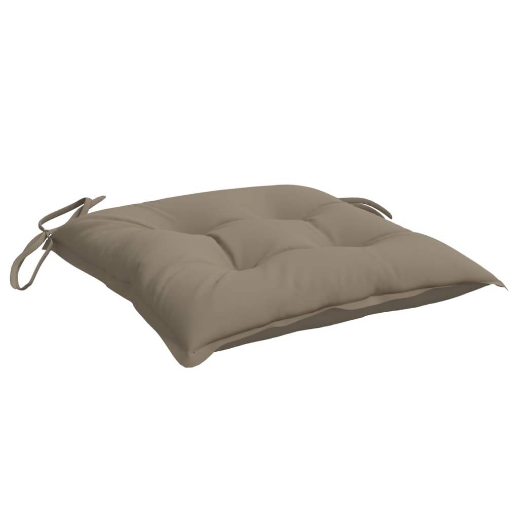 Lot de 6 Coussins d'extérieur - Coussins de chaise - Coussins de Siège pour intérieur et extérieur taupe 40x40x7 cm tissu oxford - Image 5