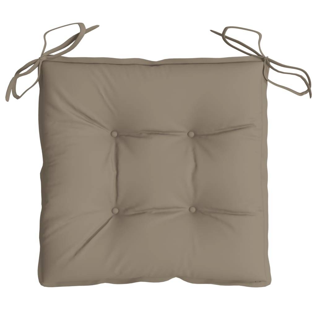 Lot de 6 Coussins d'extérieur - Coussins de chaise - Coussins de Siège pour intérieur et extérieur taupe 40x40x7 cm tissu oxford - Image 6