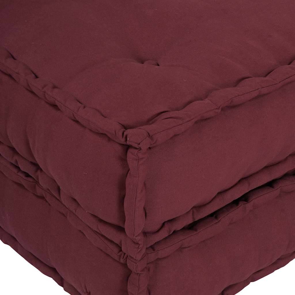 Canapé modulaire coton marron 70 x 70 x 36 cm - PANGIVO - Image 9