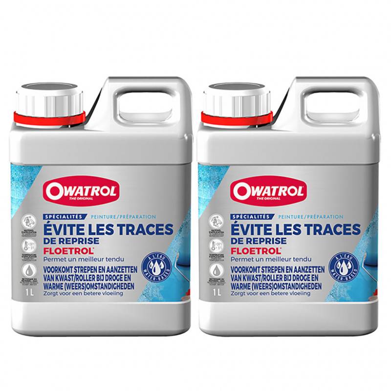 Owatrol - Lot de 2 Additifs peinture acrylique 1L Floetrol - Image 1