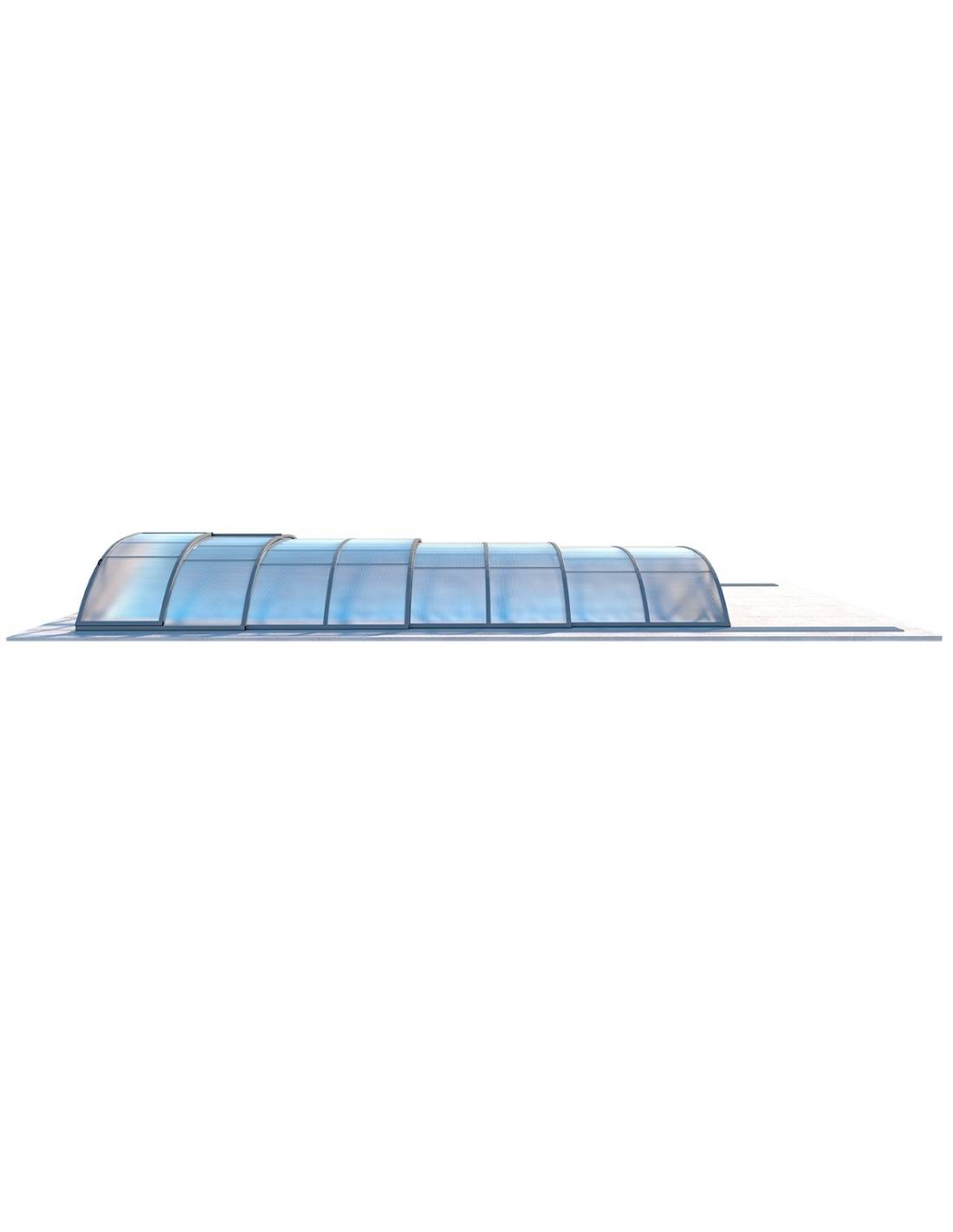 Altanka - Abri de piscine Horizon - 8,61x4,62 m - polycarbonate alvéolaire 8 mm - Couleur Ral7037 Gris - ECO211 - Image 3