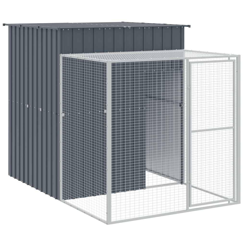 Vidaxl - Poulailler avec cour anthracite 165x251x181 cm acier galvanisé vidaXL 172367 - Image 2