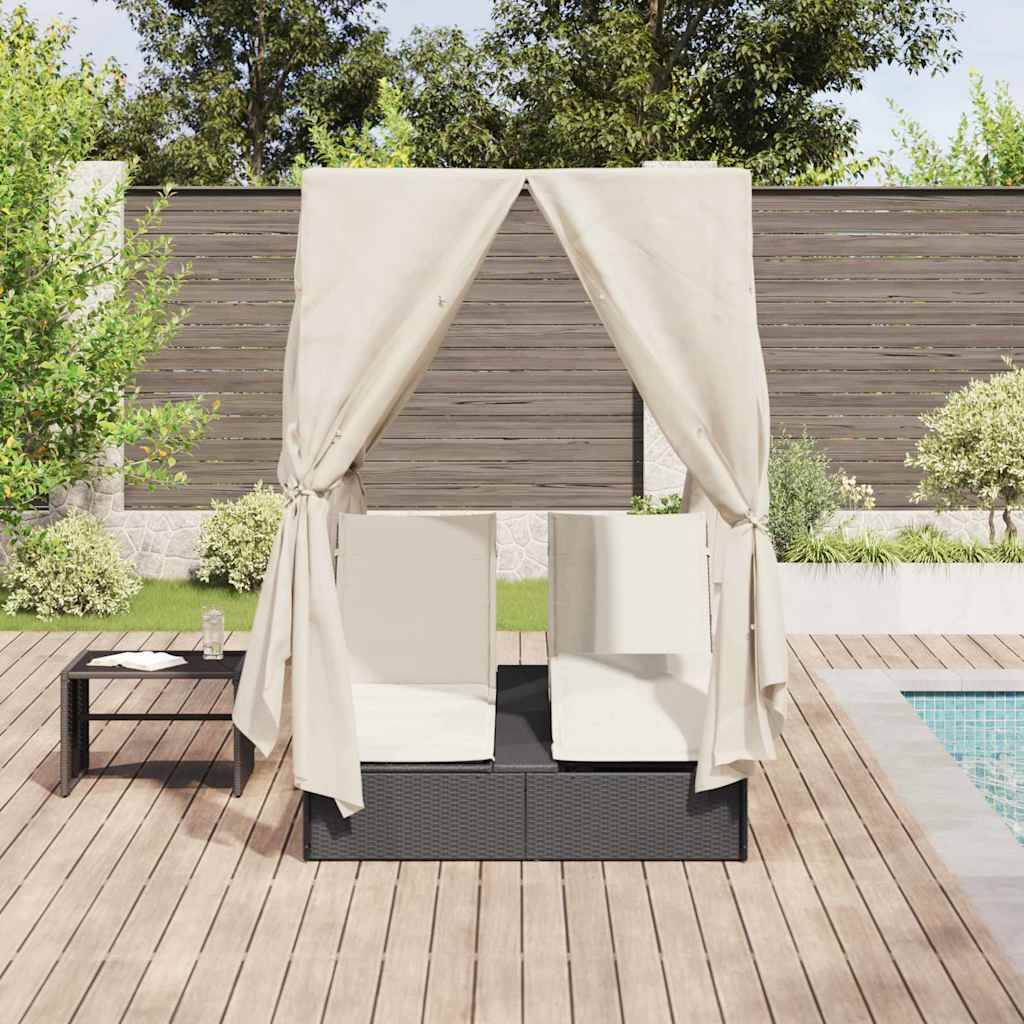 Vidaxl - Transat double Blanc chaud polyrotin vidaXL 3376127 - Image 4