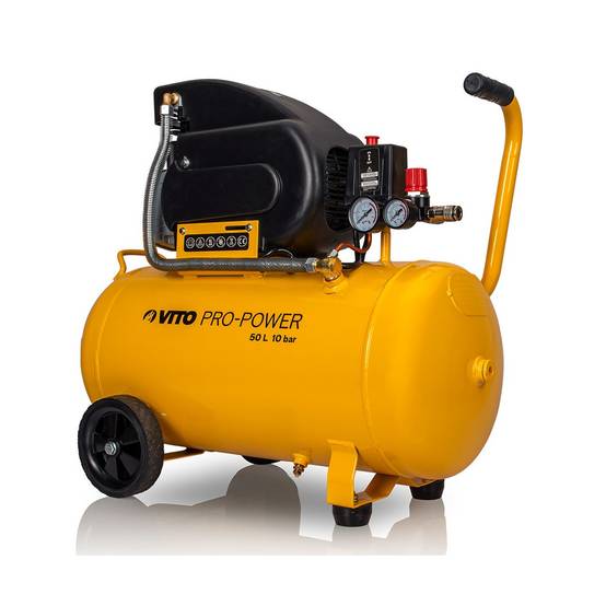 Compresseur d'air Silencieux 50 Litres 10 bar 2,5CV 145 PSI 2.5 CV VITO - Image 1