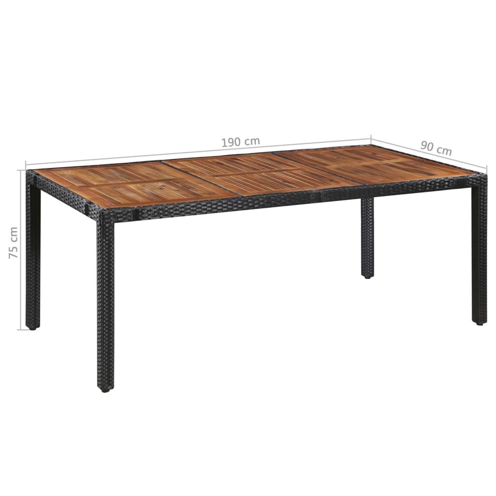 Vidaxl - Ensemble à manger d'extérieur 9 pcs résine tressée et acacia vidaXL 43936 - Image 3