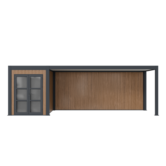 Pergola Aluminium Autoportée avec Abri - 330 x 760 cm - AZURE - Image 4
