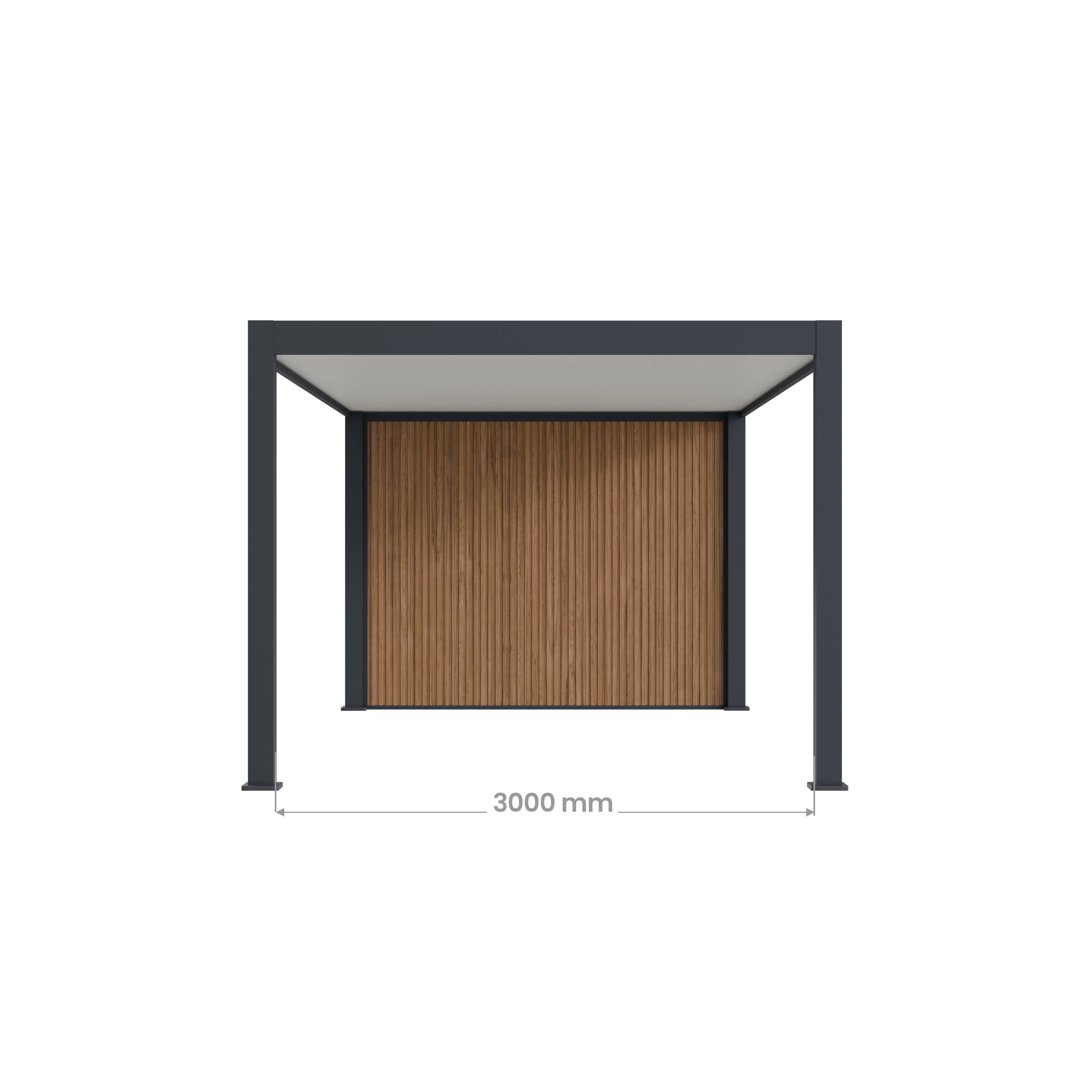 Pergola Aluminium Autoportée avec Abri - 330 x 760 cm - AZURE - Image 6