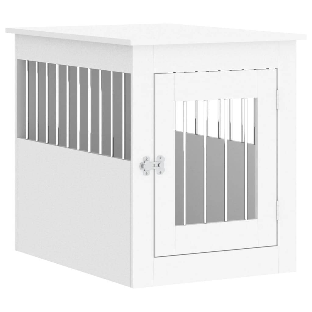 Niche plastique bois et acier blanc  55 x 75 x 65 cm  - Prolenta premium p355.0 - Image 1