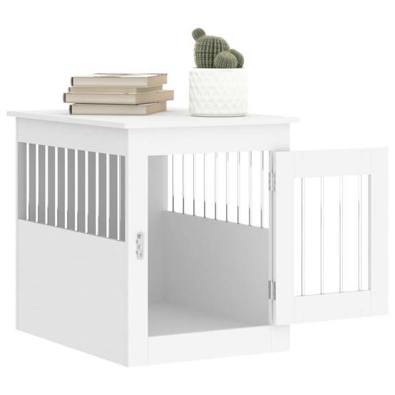 Niche plastique bois et acier blanc 55 x 75 x 65 cm - Prolenta premium p355.0 - Image 5