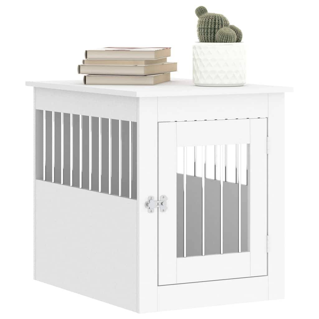 Niche plastique bois et acier blanc  55 x 75 x 65 cm  - Prolenta premium p355.0 - Image 4