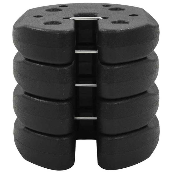 Vidaxl - Poids pour belvédère 4 pcs Noir 220x50 mm Béton vidaXL 45210 - Image 7