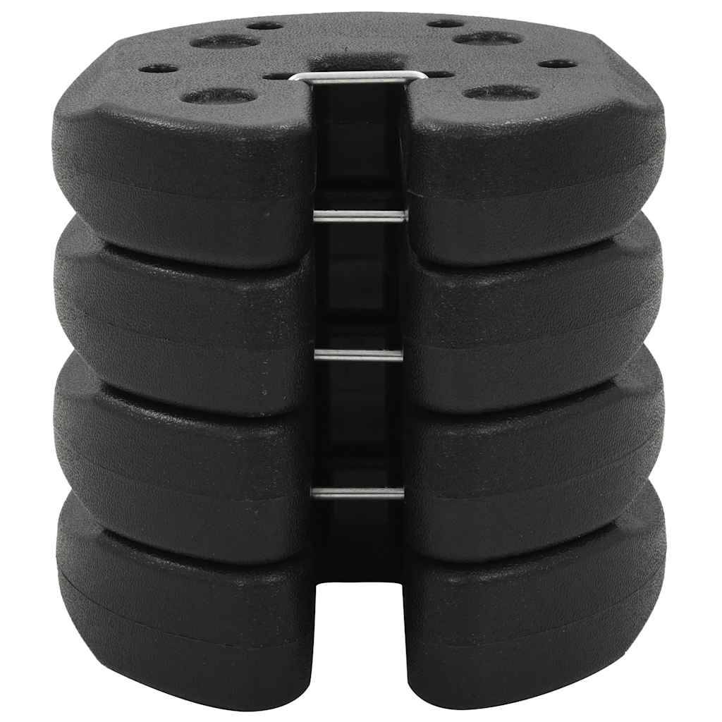 Vidaxl - Poids pour belvédère 4 pcs Noir 220x50 mm Béton vidaXL 45210 - Image 7