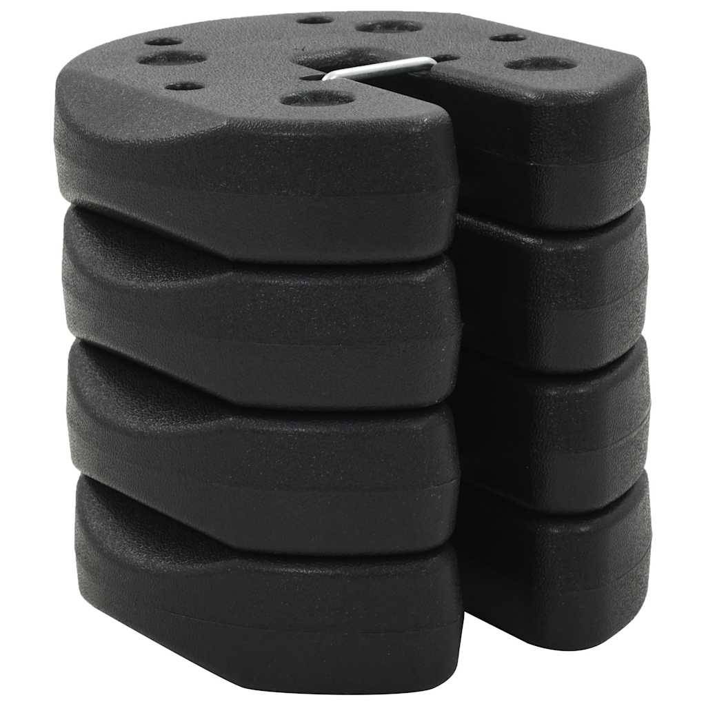 Vidaxl - Poids pour belvédère 4 pcs Noir 220x50 mm Béton vidaXL 45210 - Image 2