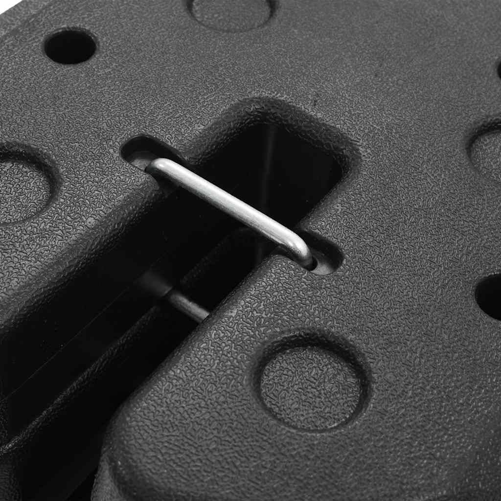 Vidaxl - Poids pour belvédère 4 pcs Noir 220x50 mm Béton vidaXL 45210 - Image 4