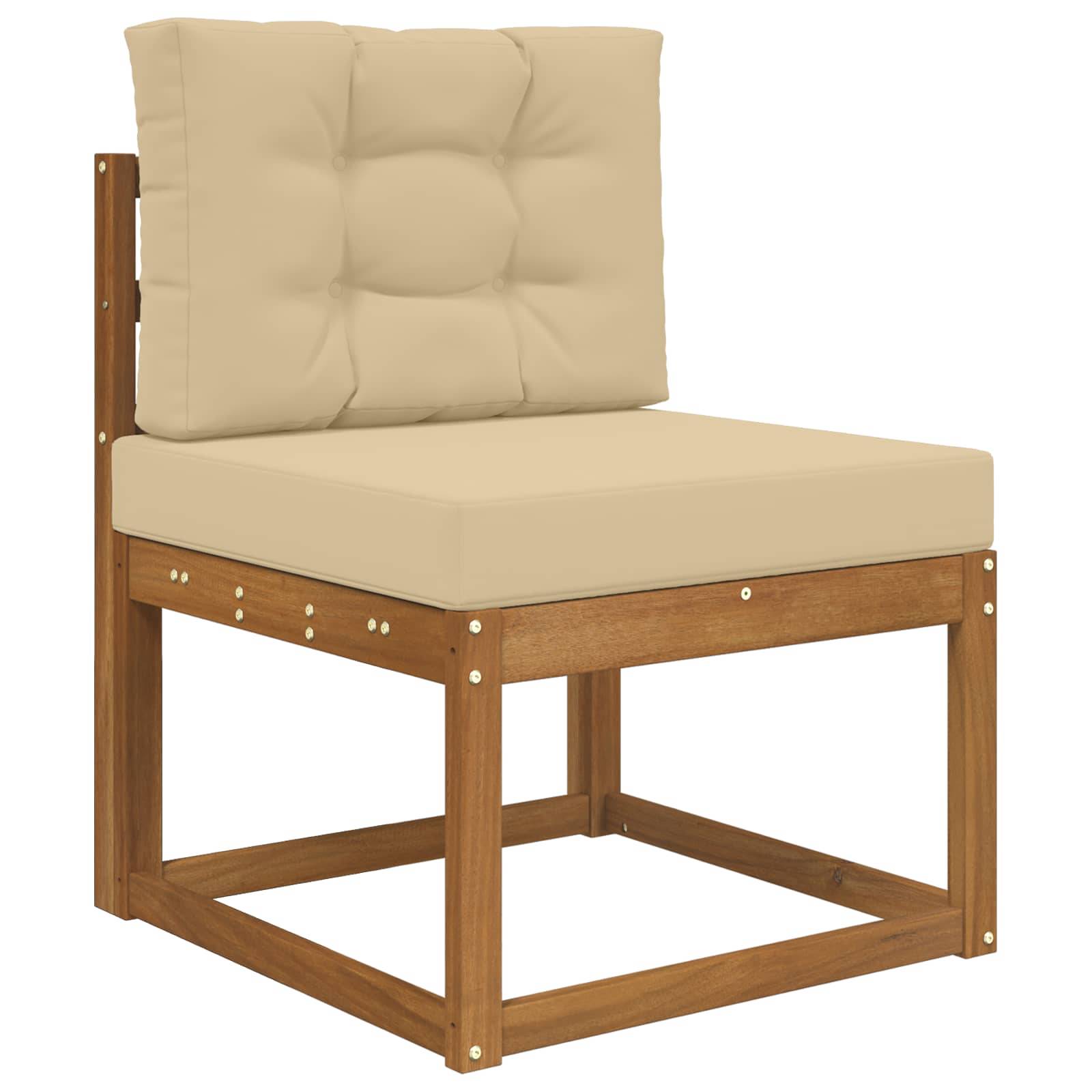 Coussins de canapé polyester beige 60 x 60 x 8 cm, poids:3.08kg - PANGIVO - Image 3