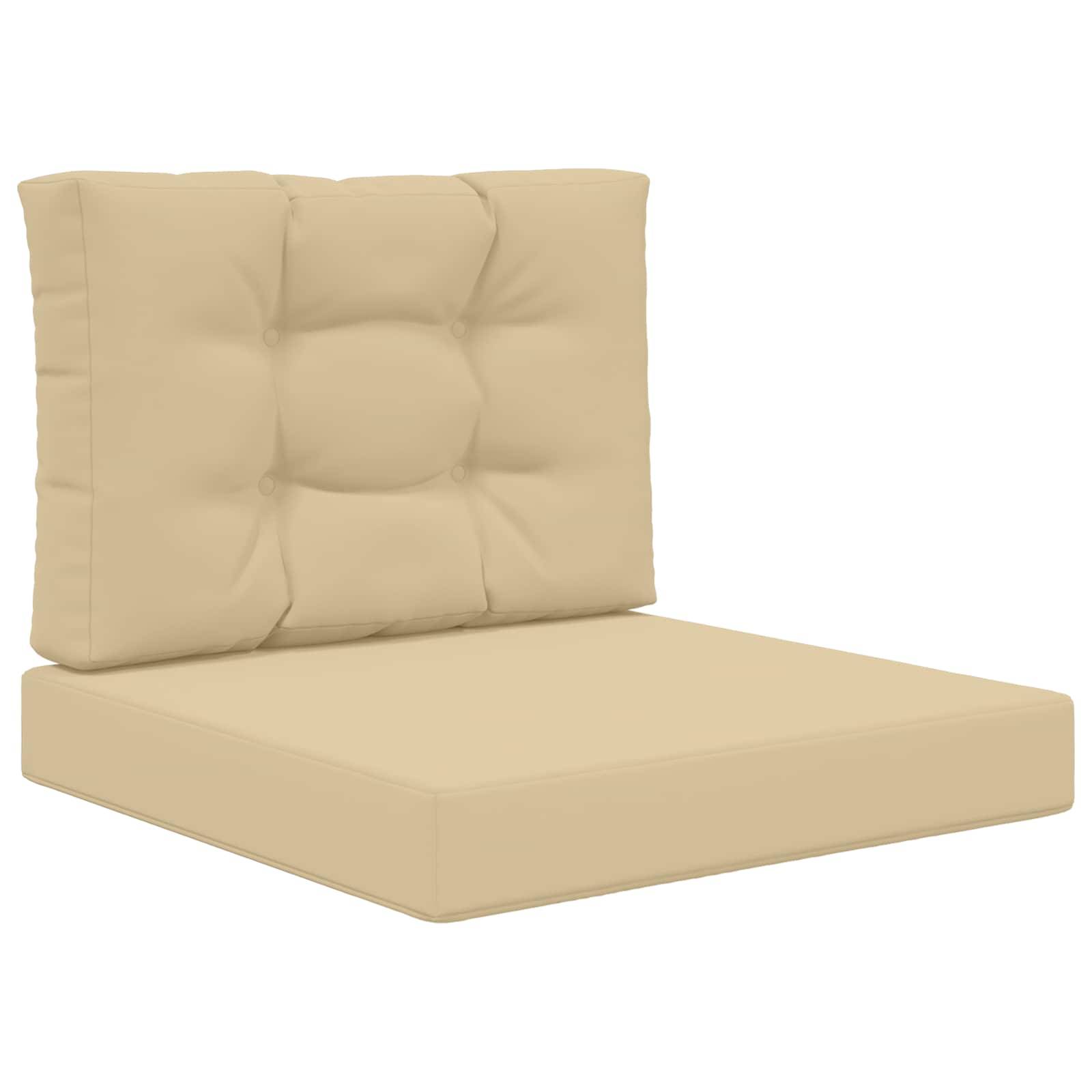 Coussins de canapé polyester beige 60 x 60 x 8 cm, poids:3.08kg - PANGIVO - Image 2