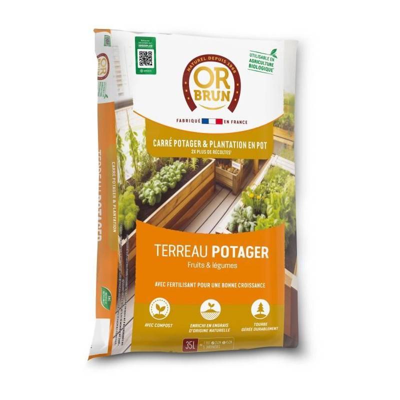 Or Brun - Terreau Potager Et Carré Potager - Or Brun - Obrtcapot35n - 35 L