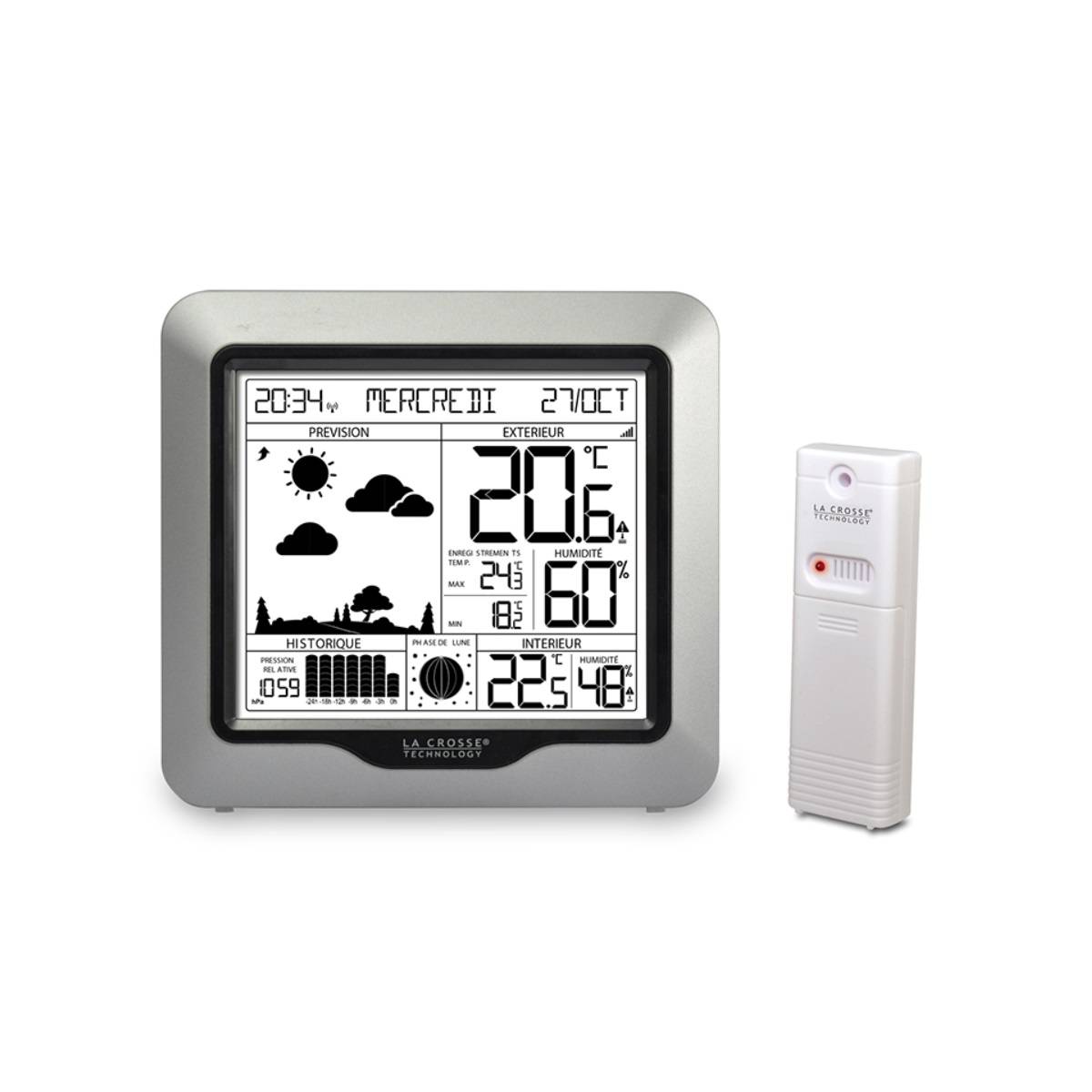 La Crosse Technology - Station météo gris WS6823-SIL La Crosse Technology