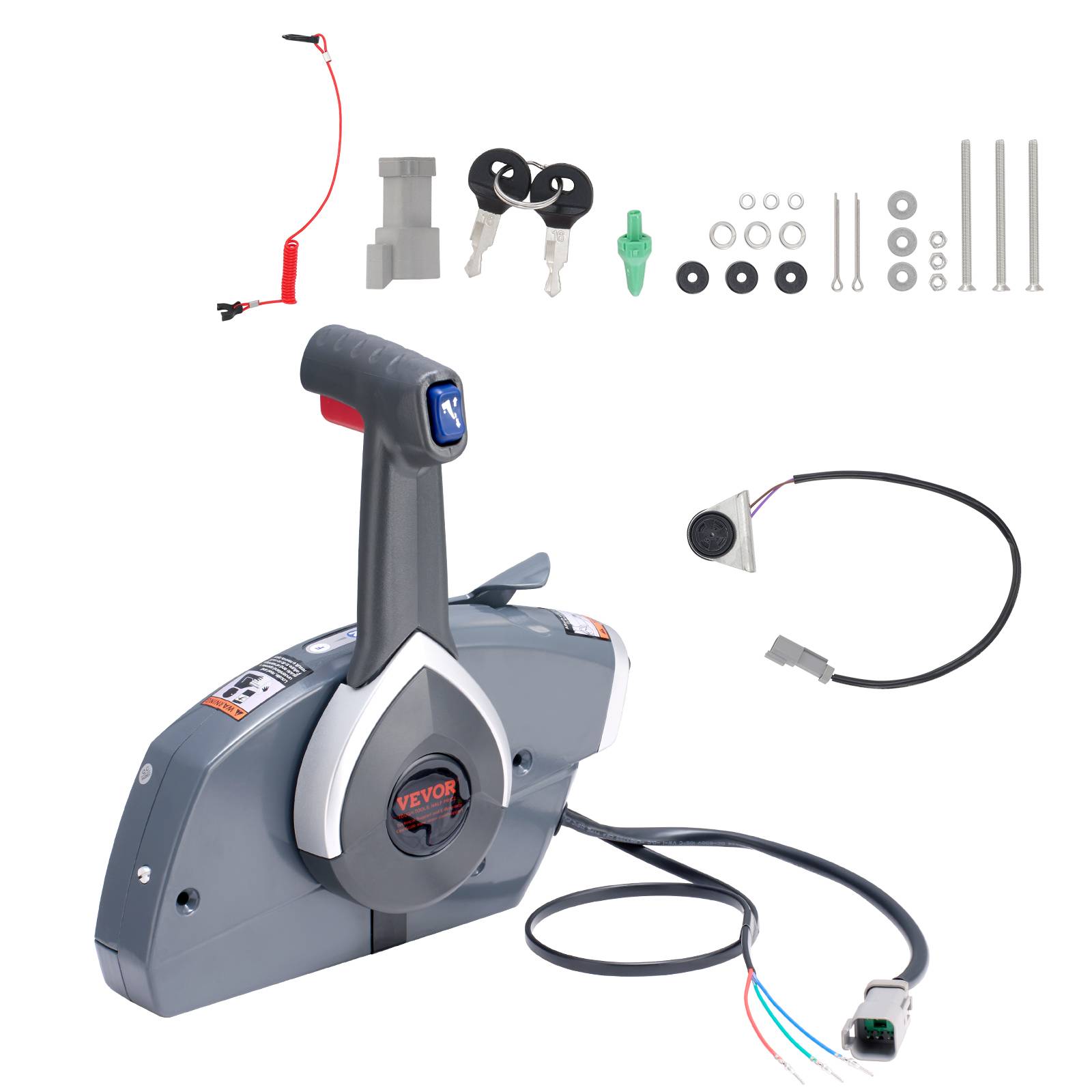 VEVOR Boîtier commande hors-bord, compatible Johnson Evinrude 5006180. Montage latéral. - Image 1