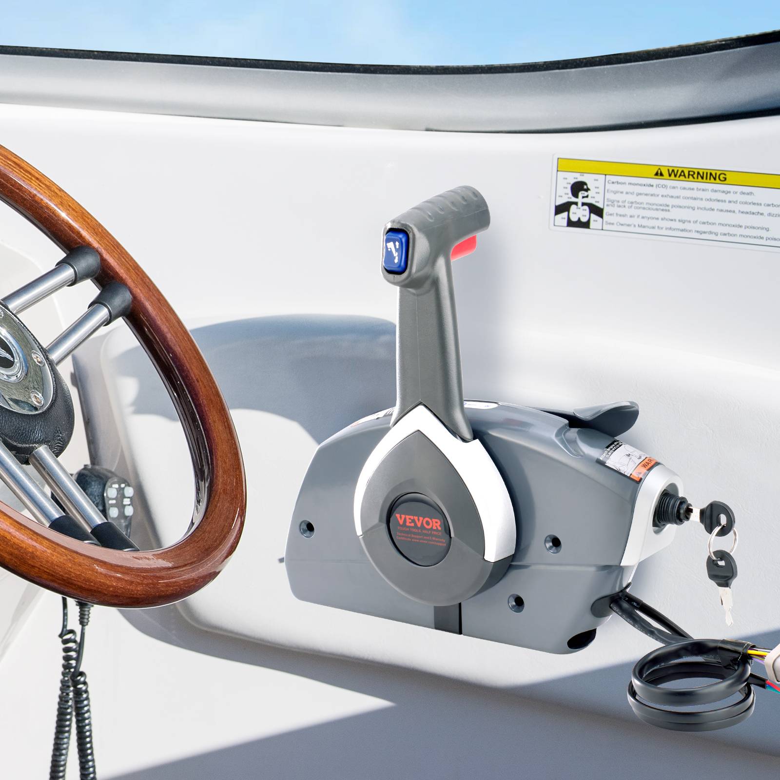 VEVOR Boîtier commande hors-bord, compatible Johnson Evinrude 5006180. Montage latéral. - Image 8