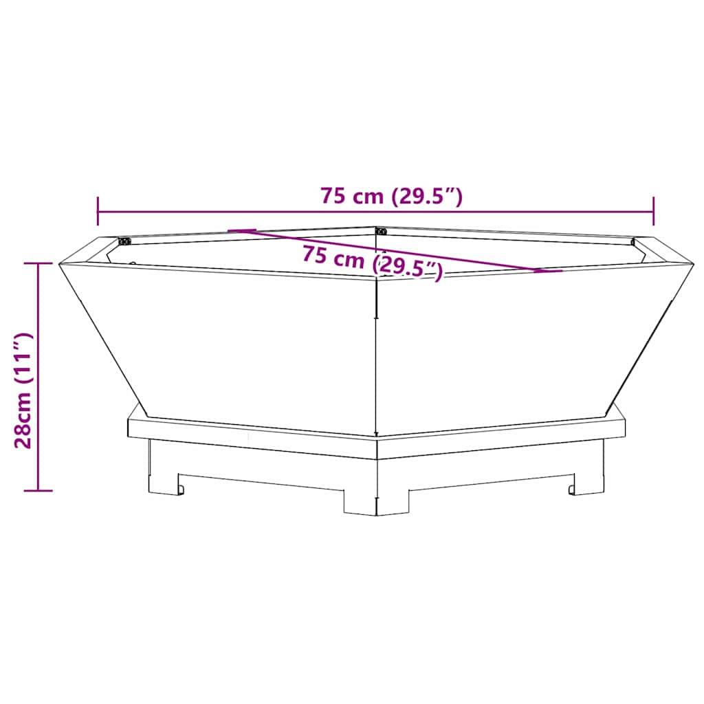 ComfortXL - Brasero Foyer d'Extérieur en Acier pour Jardin Barbecue Chauffage 75 cm Noir – ComfortXL Outdoor Living - Image 5