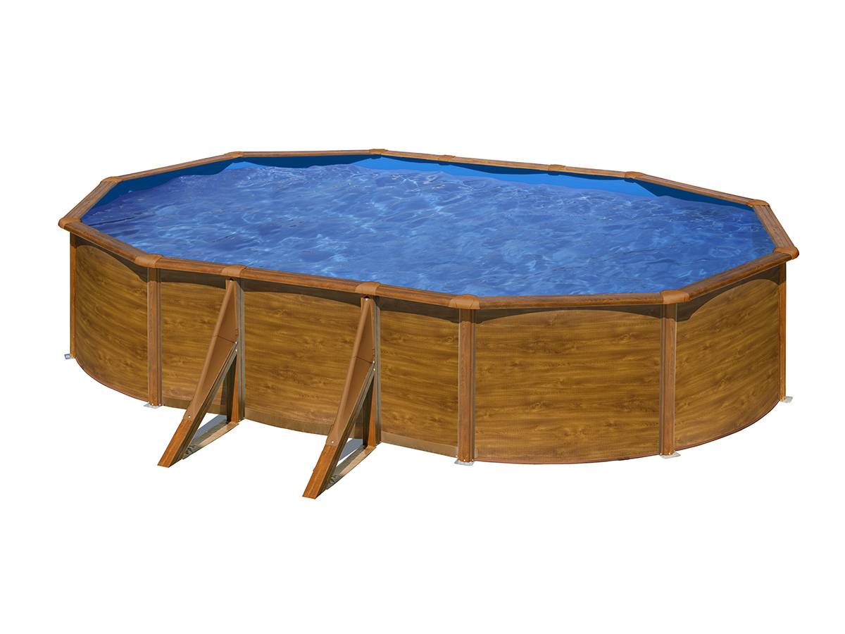 Gré - Piscine acier aspect bois Gré Pacific ovale 6,34 x 3,99 x 1,22 m - Gré - Image 2