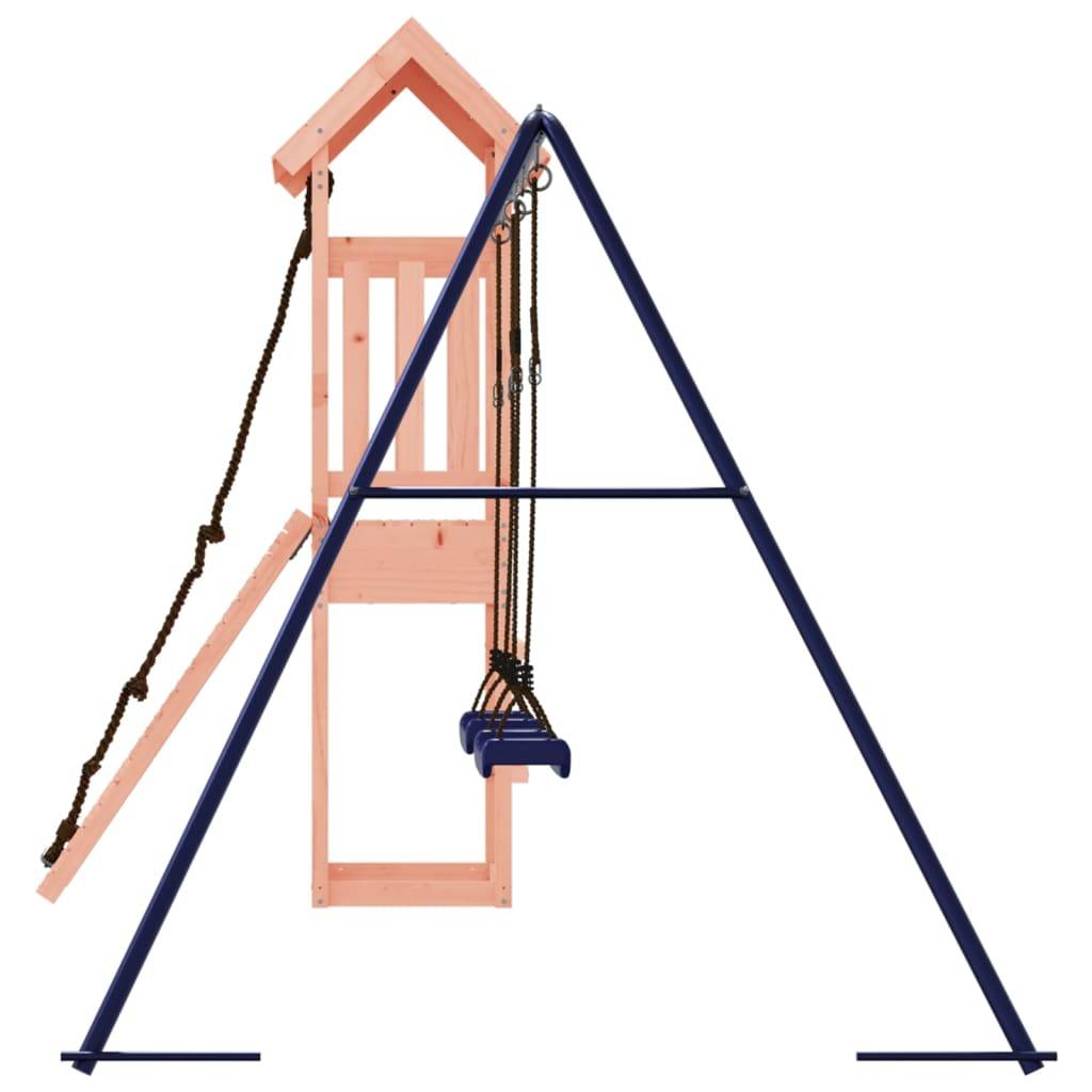 Helloshop26 - Aire de jeux d'extérieur balançoires toboggan portiques robuste jeux jardin 308 x 196 x 207 cm bois massif de douglas - Image 5