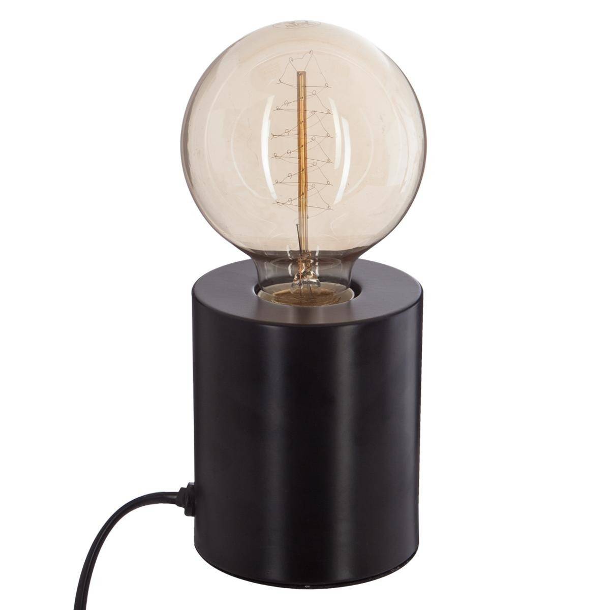 Lampe à Poser "Tube" 10cm Noir
