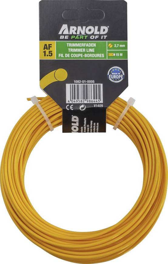 Arnold - Fil de coupe-bordure rond en nylon 2,7 mm × 15 m Arnold
