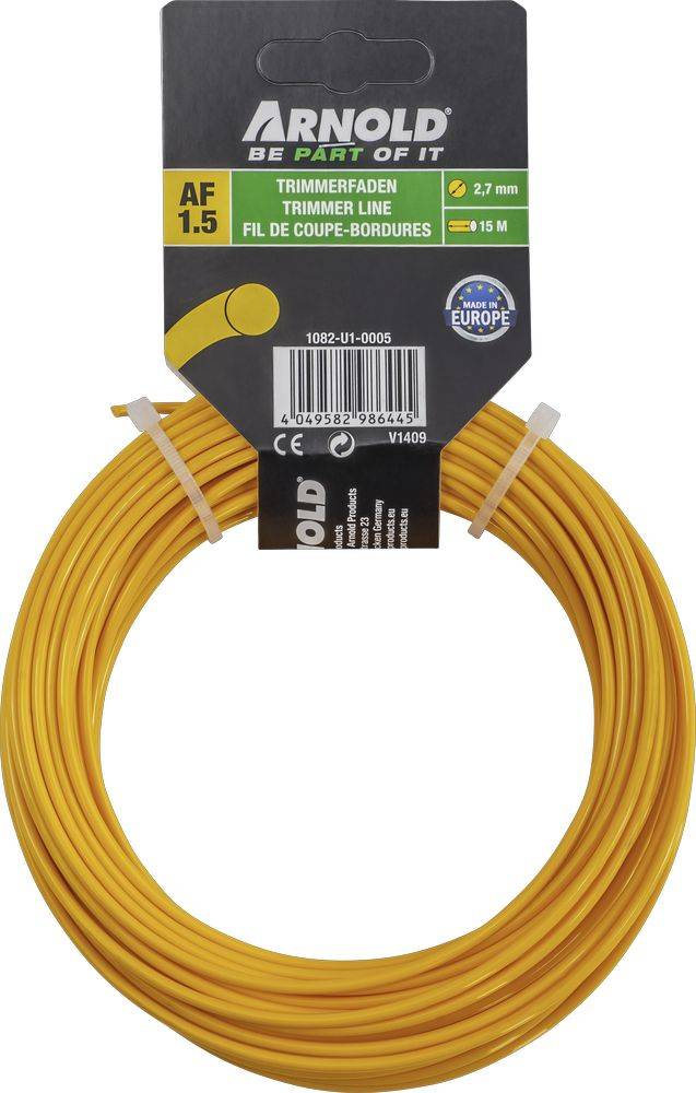 Arnold - Fil de coupe-bordure rond en nylon 2,7 mm × 15 m Arnold