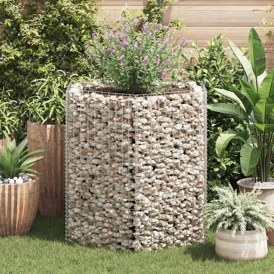 Jardinière | Lit surélevé à gabion hexagonale 100x90x100 cm - Image 3
