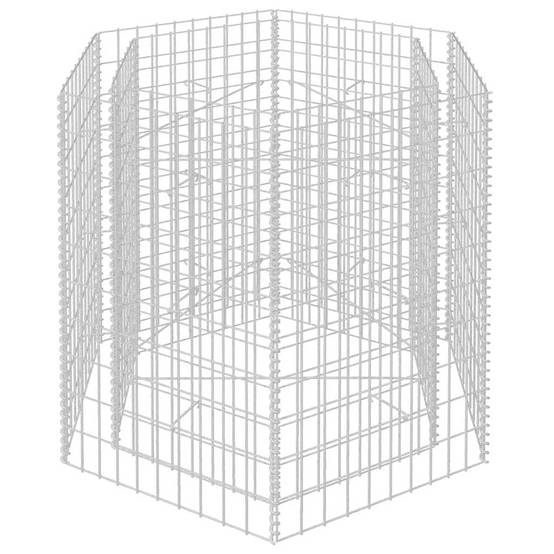 Jardinière | Lit surélevé à gabion hexagonale 100x90x100 cm - Image 4