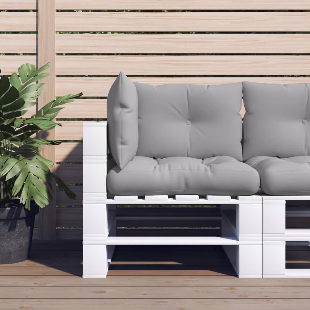 ComfortXL - Lot de 3 Coussins pour Salon de Jardin Palette en Polyester Confortable Gris 61.5x60cm – ComfortXL Outdoor Living - Image 1