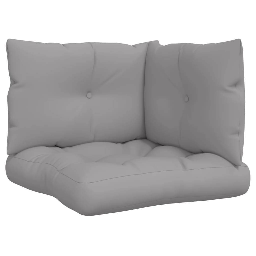 ComfortXL - Lot de 3 Coussins pour Salon de Jardin Palette en Polyester Confortable Gris 61.5x60cm – ComfortXL Outdoor Living - Image 2