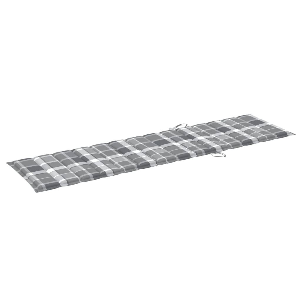 Helloshop26 - Lot de 2 transats chaise longue bain de soleil lit de jardin terrasse meuble d'extérieur avec table et coussin bois de teck solide - Image 6