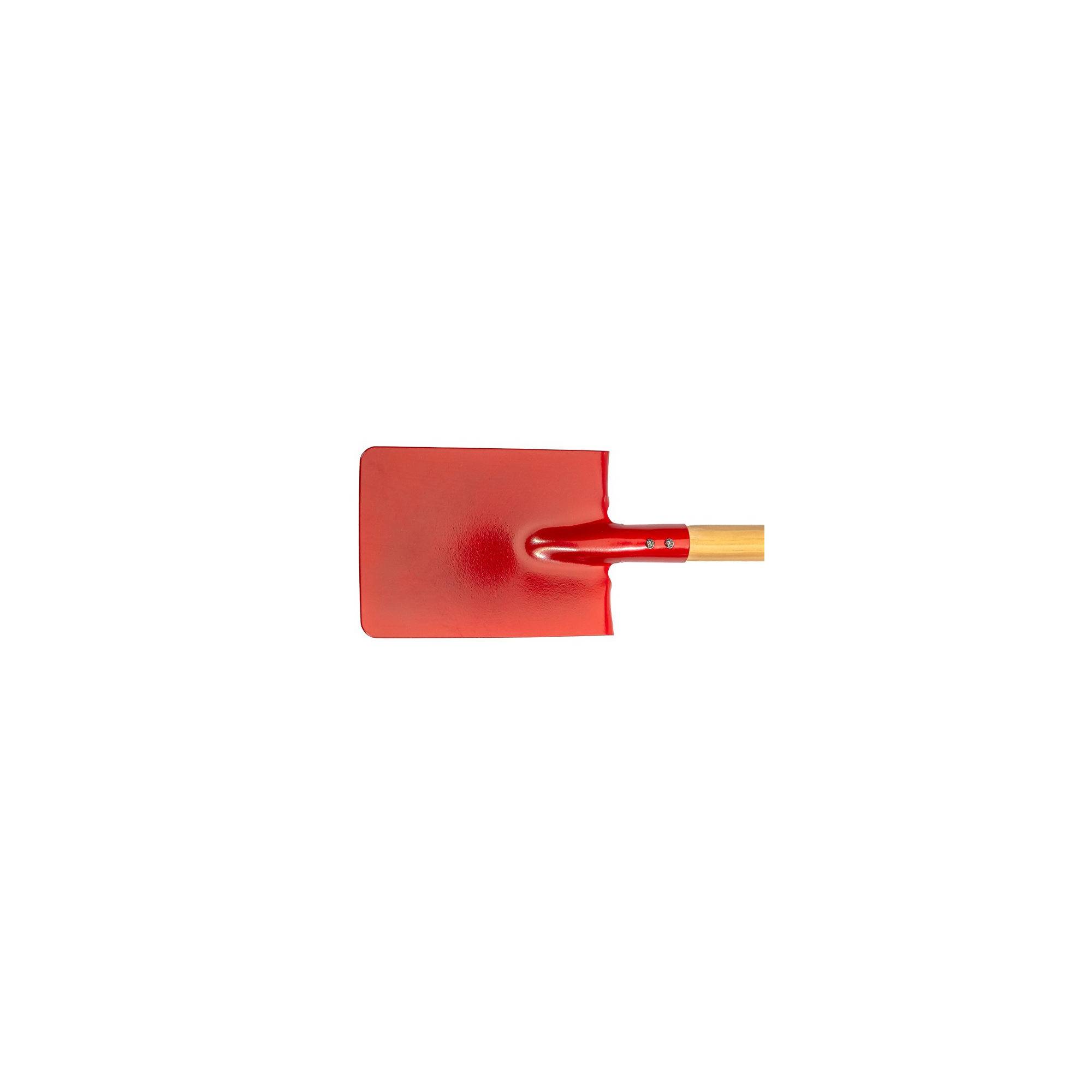 Jouet de plage - Pelle carrée pour enfant - Rouge - Manche en bois - Image 2