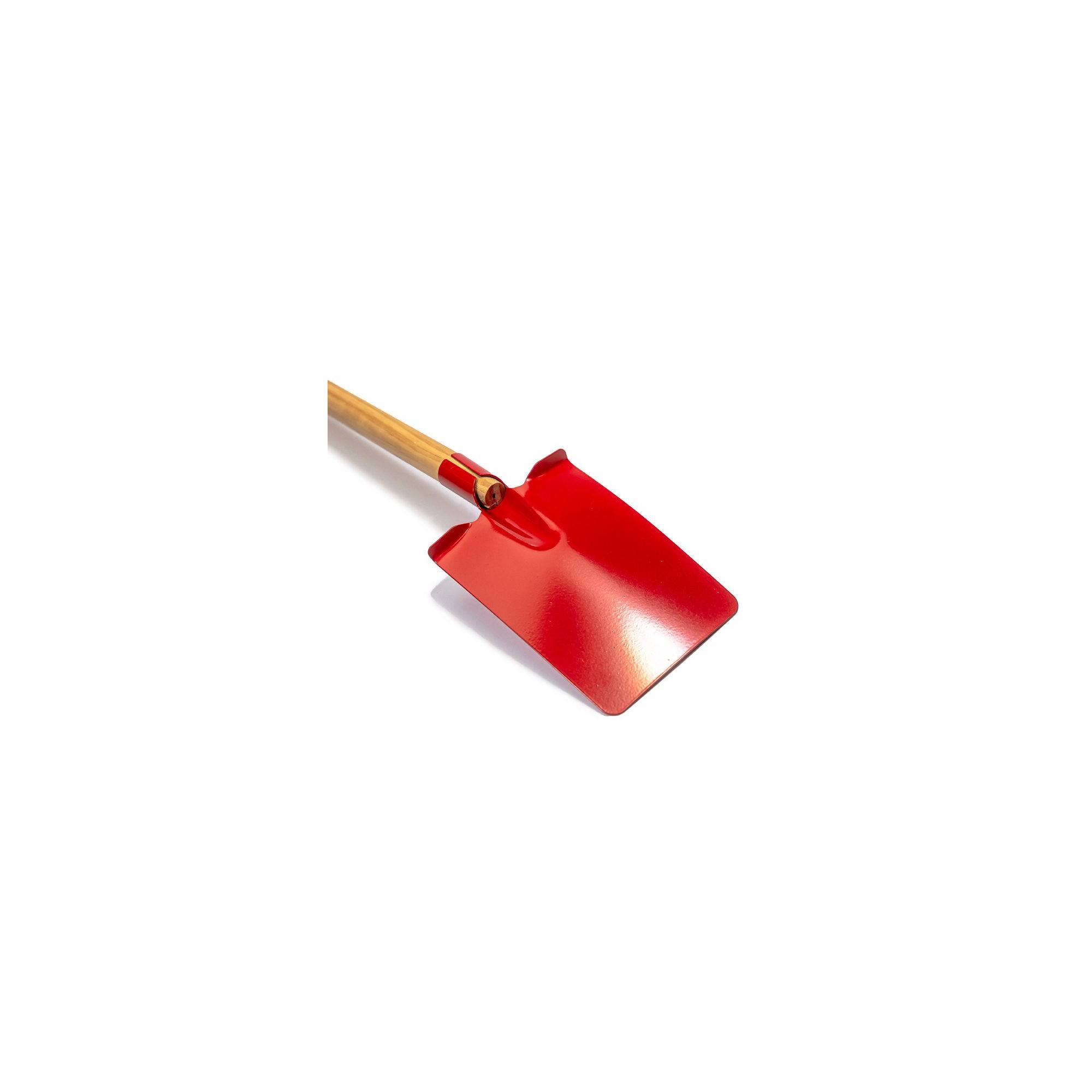 Jouet de plage - Pelle carrée pour enfant - Rouge - Manche en bois - Image 7