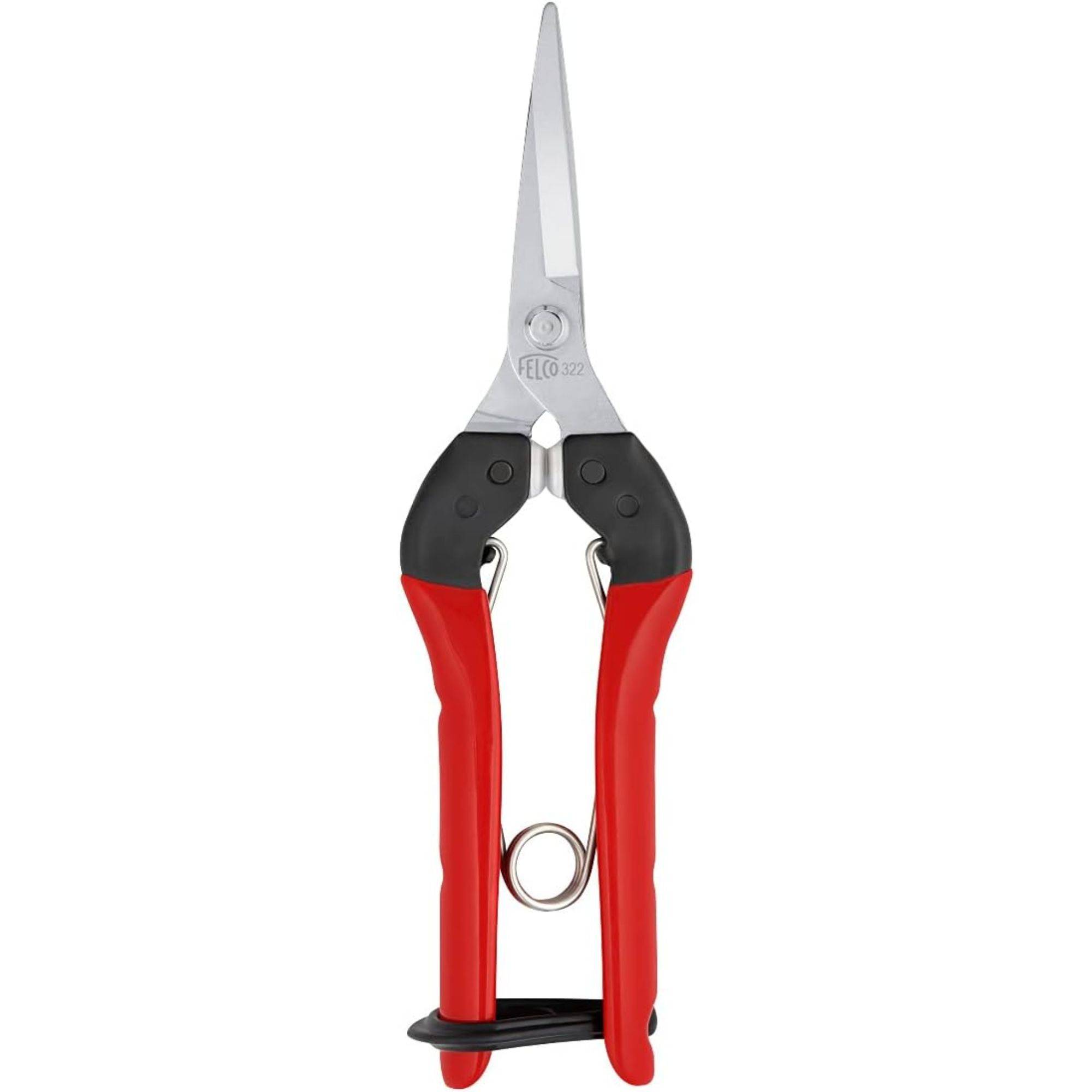 Felco - FELCO Sécateur Epinette n° 322 (Pour fruits, fleurs et légumes, manches en acier, lame droite chromée, droitiers et gauchers, 190 mm) FELCO 322 - Image 1