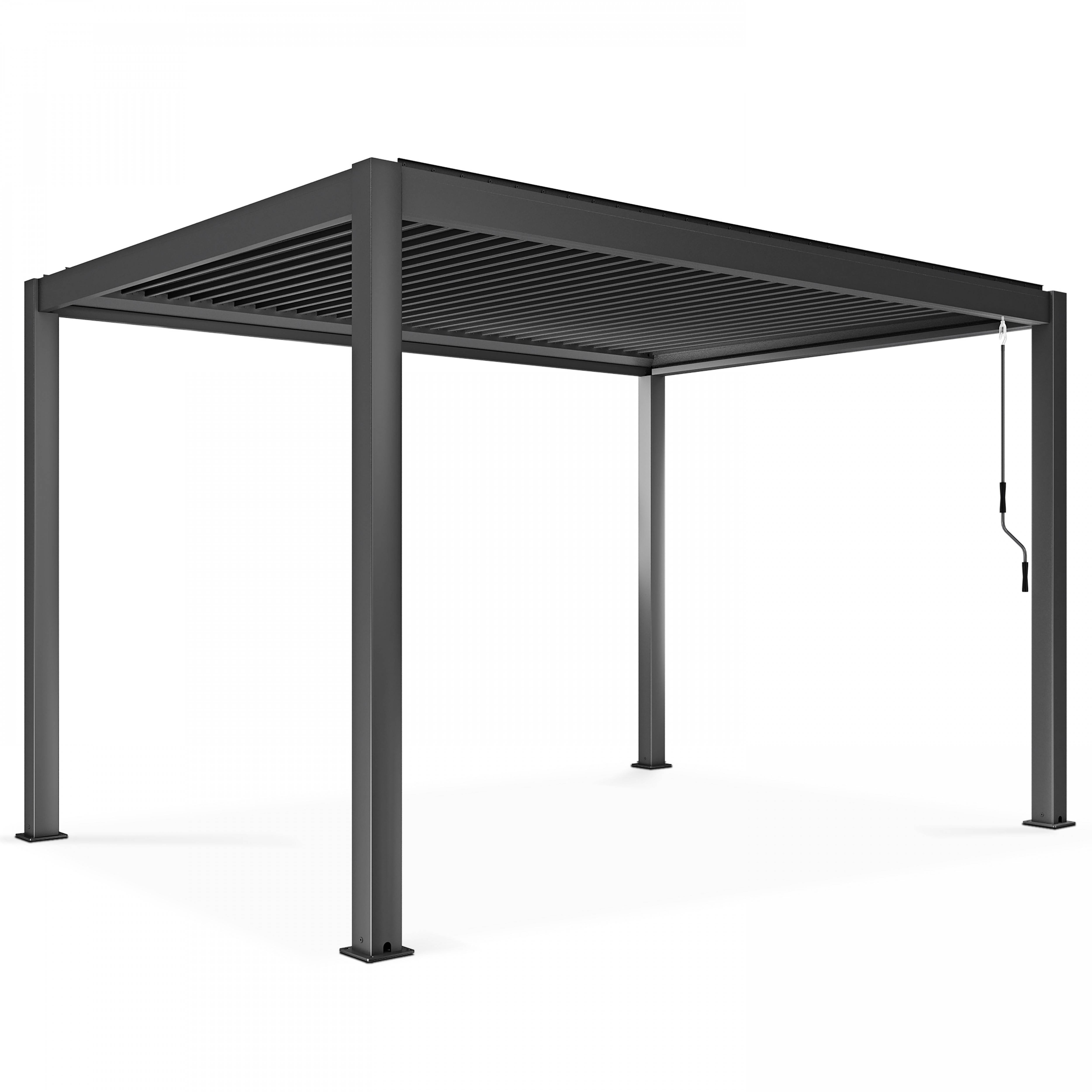 Oviala - Pergola bioclimatique 3x4m autoportée avec 1 store 2,66 x 2,34 m Athenes - Oviala - Image 6