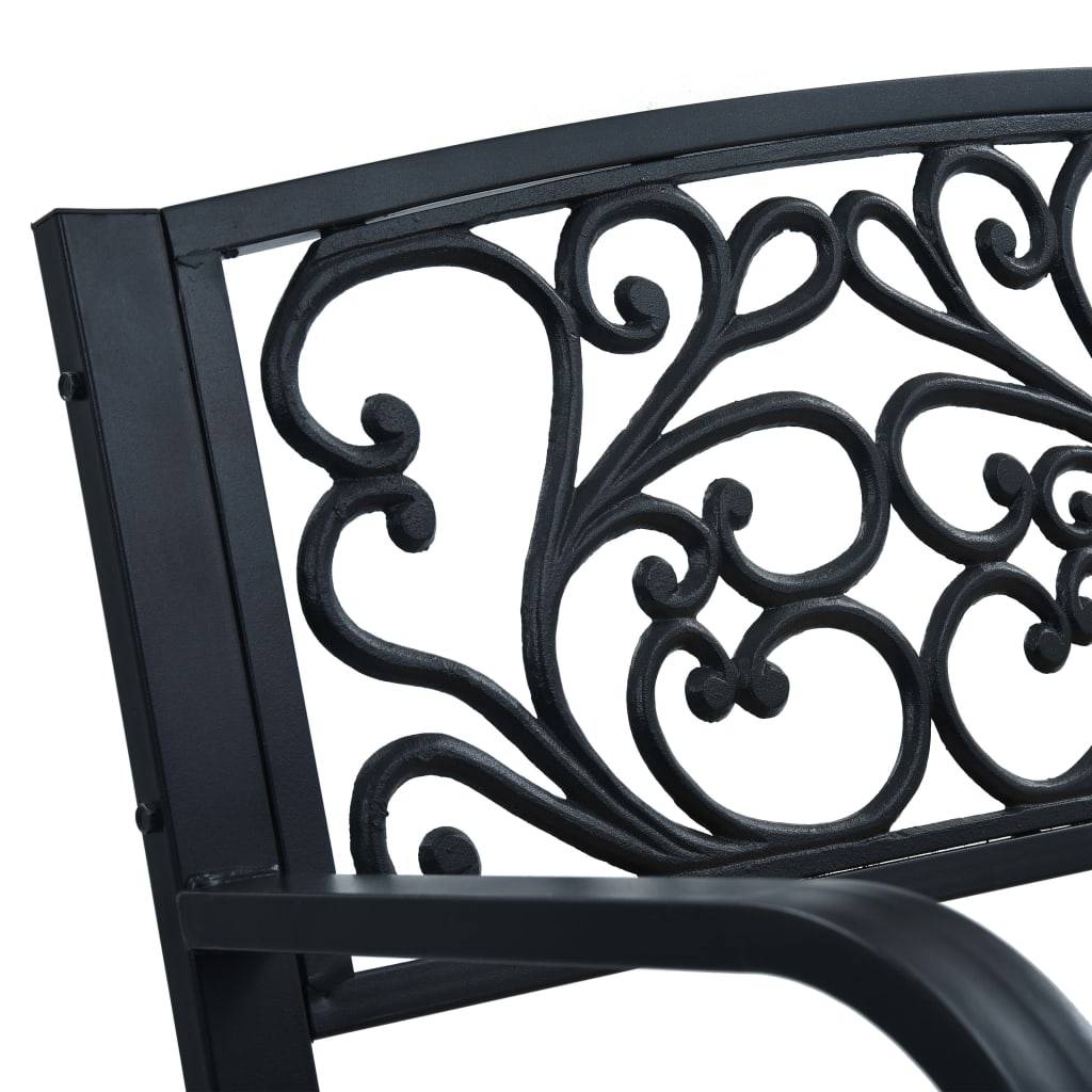 PANGIVO - Banc de jardin bois et acier naturel 120 x 56 x 87 cm - PANGIVO - Image 4