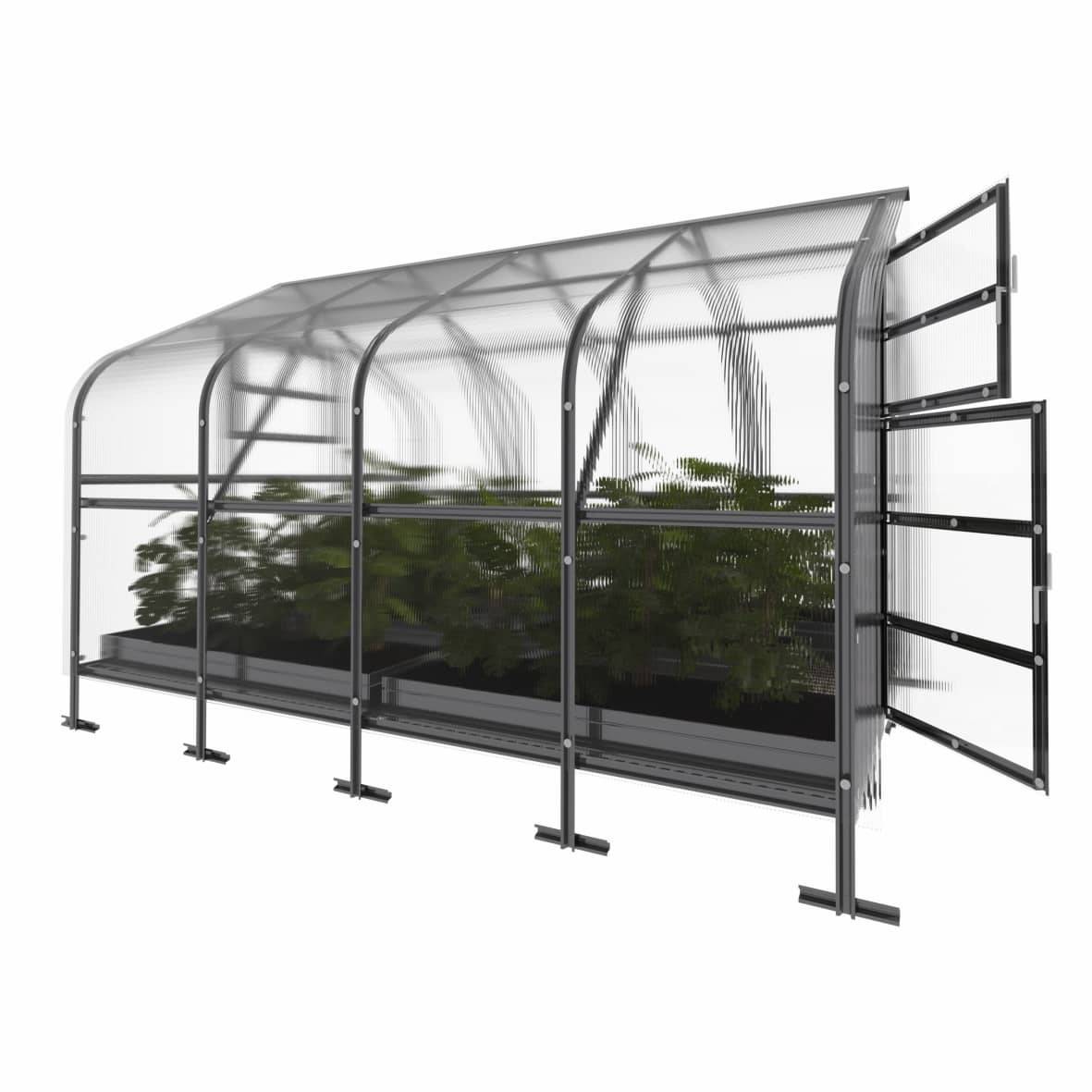 KLASIKA GREENHOUSES - Serre KLASIKA*DROP 10m2, 2,5m x 4m, 4 mm avec revêtement en polycarbonate - Image 4