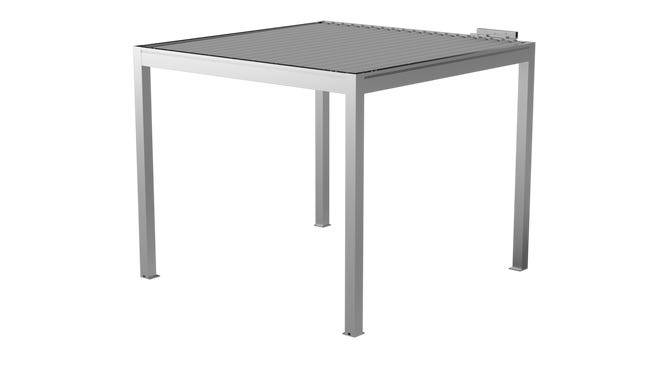 Pergola Bioclimatique Autoportante Motorisée Aluminium 3x3 Blanc O ORIAL France - Image 4