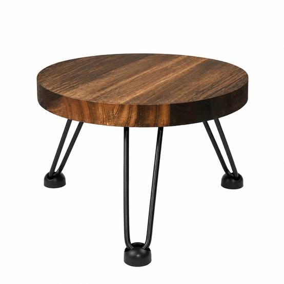 Support de Plante Bois et Métal Antidérapant Polyvalent Intérieur Extérieur - Image 1