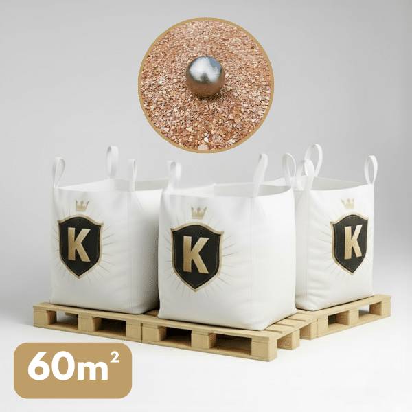 Sable stabilisé rose 0/8 mm – Pack 3 Big Bag +/- 1,5T – Pétanque - Image 1